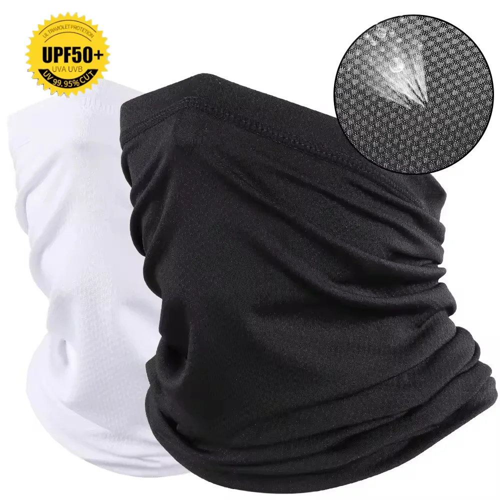 Neck Warmer Tube - 夏用通気性クールメッシュバンダナ、ハイキング、ハンティング、サイクリング、ランニング、チューブスカーフ、スキースポーツ、ネックウォーマー、ハーフフェイスマスク、男女兼用