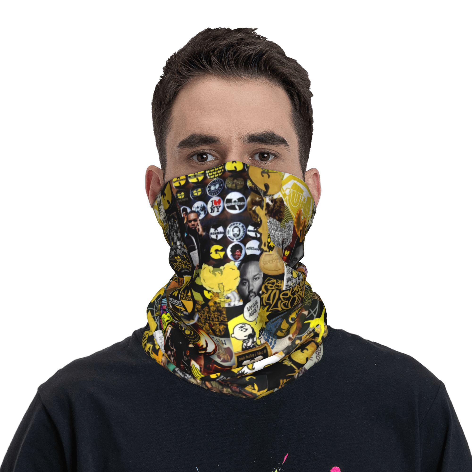 Neck Warmer Tube - カスタムデザインのバンダナ、ネックウォーマー。男女兼用。冬用、スキーウェア、チューブスカーフ、フェイスカバー。
