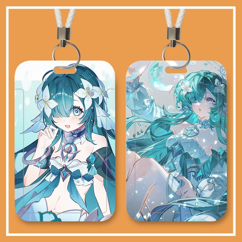 Lanyard Badge Holder - アニメ「ヴォディヤニツァ」のIDカードホルダー、ネックストラップ、ペンダント、ドアバッジホルダー、キーチェーン、男性用、職場用身分証明書ケース、ギフト。