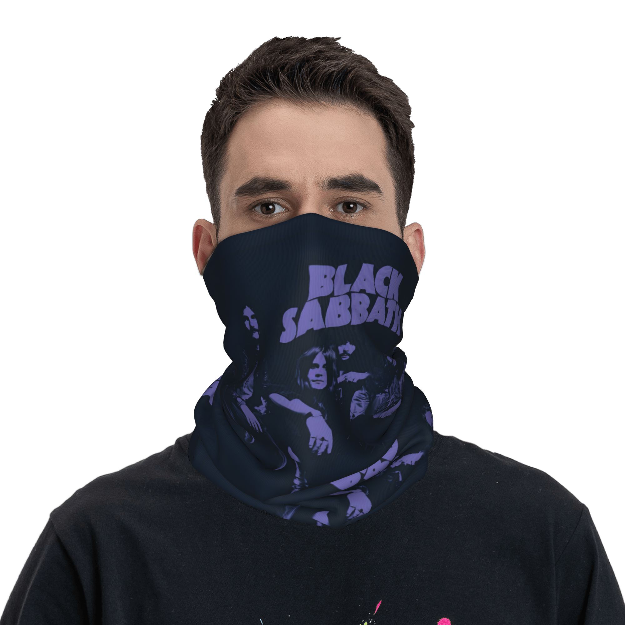 Neck Warmer Tube - S-Sabbathed ヘビーメタル 冬用ヘッドバンド ネックウォーマー レディース メンズ