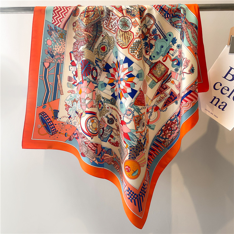 2026 新しいスクエアツイルシルクスカーフ女性のための春秋 - Face Scarf Mask のレビューと価格