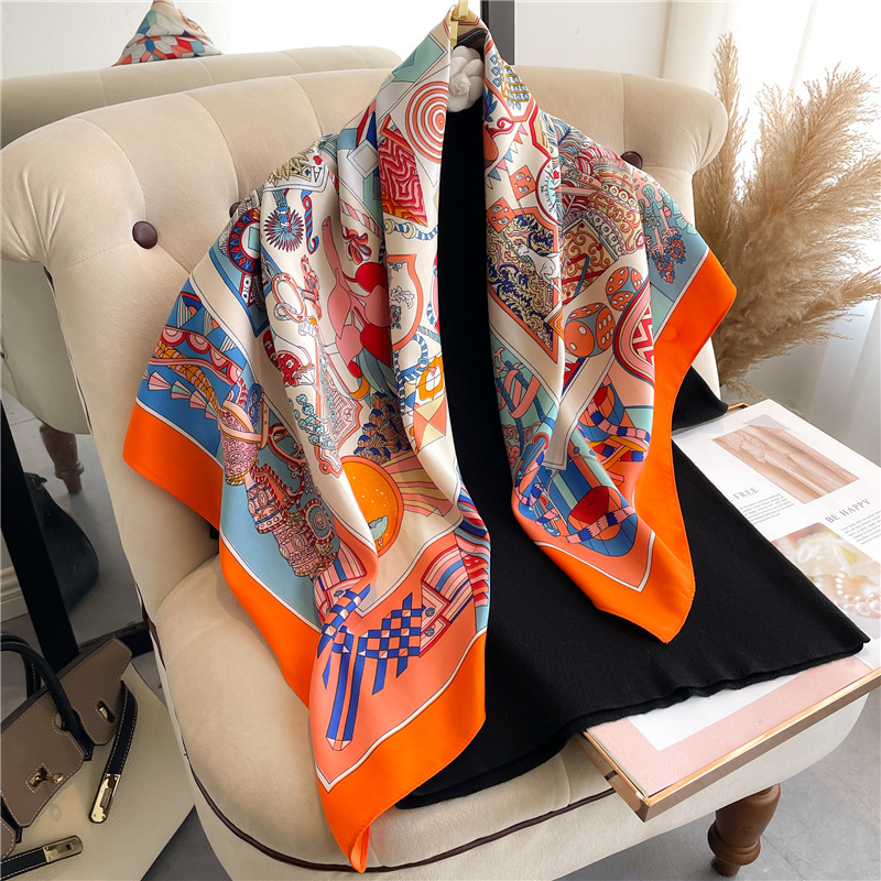 2026 新しいスクエアツイルシルクスカーフ女性のための春秋 - Face Scarf Mask のレビューと価格
