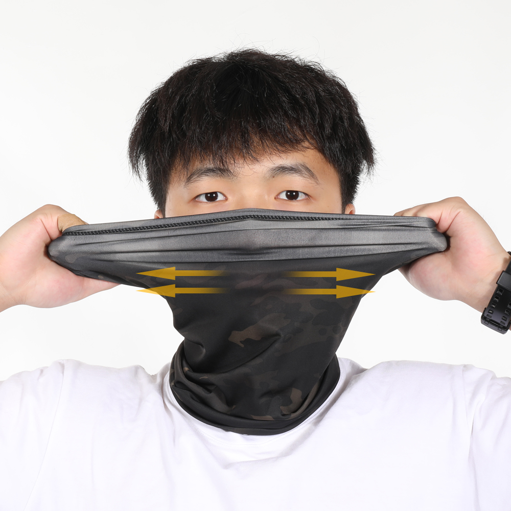 男性用カモフラージュフェイスマスク、チューブスカーフ、ネック - Neck Warmer Tube のレビューと価格
