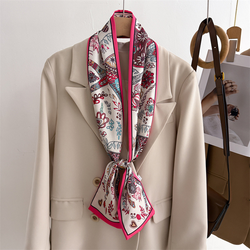 2026年レディースシルク調プリントデザインスカーフショール - Face Scarf Mask のレビューと価格