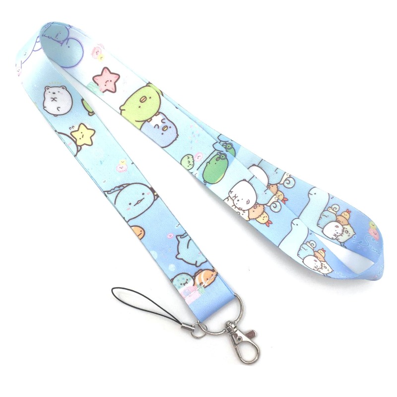 かわいい「すみっコぐらし」のネックストラップ。愛らしいキャラ - Lanyard Badge Holder のレビューと価格