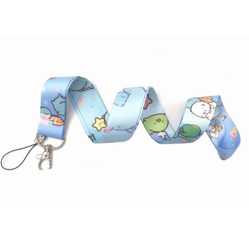 かわいい「すみっコぐらし」のネックストラップ。愛らしいキャラ - Lanyard Badge Holder のレビューと価格