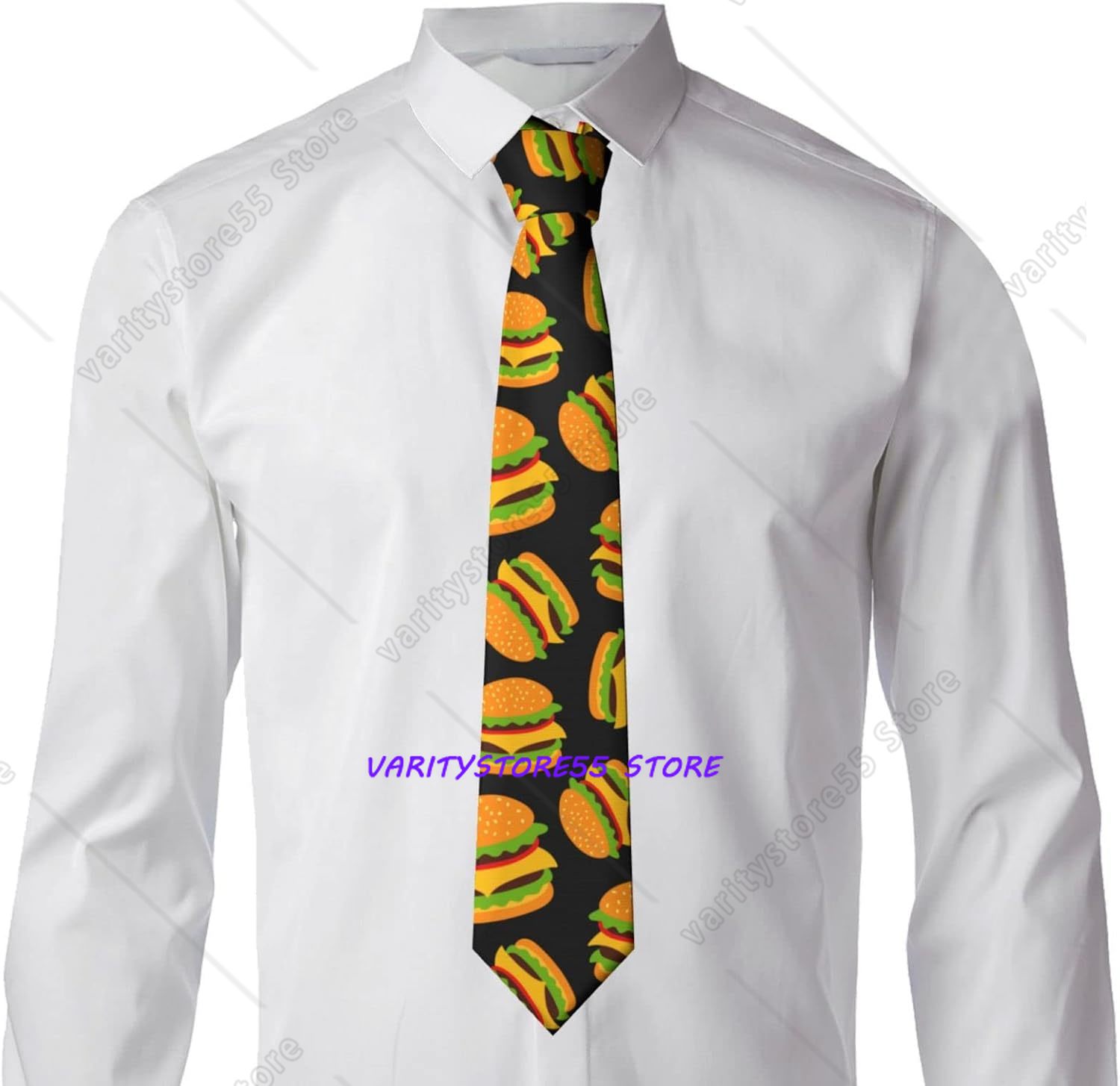 ハンバーガーメンズスキニータイ ファッションネクタイ 結婚式 - Skinny Tie Men のレビューと価格