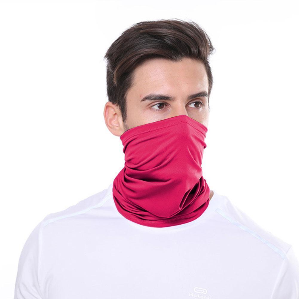 シルクスカーフユニセックスマジックスカーフアウトドアスポーツ - Neck Warmer Tube のレビューと価格