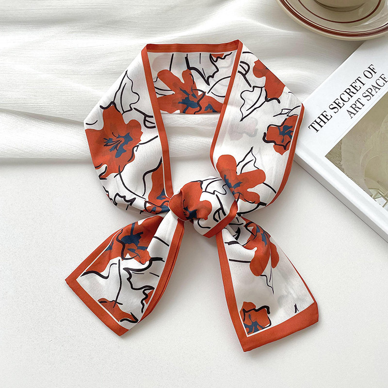 新しい高級ブランドモデル小さなシルクスカーフ女性ヘアバンドバ - Silk Neck Scarf のレビューと価格